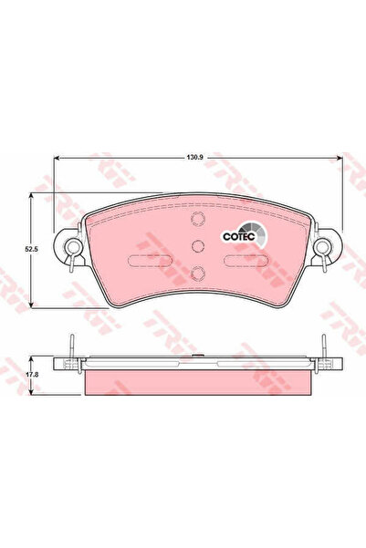 TRW Set plăcuțe de frână, frână cu disc GDB1385