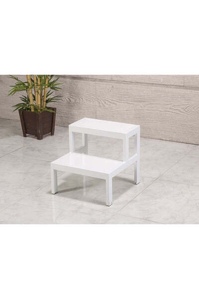 probed İki Basamaklı Eskabo Merdiven | Metal Gövde - Beyaz