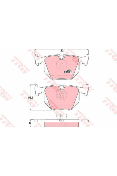 TRW Set plăcuțe de frână, frână cu disc GDB1119