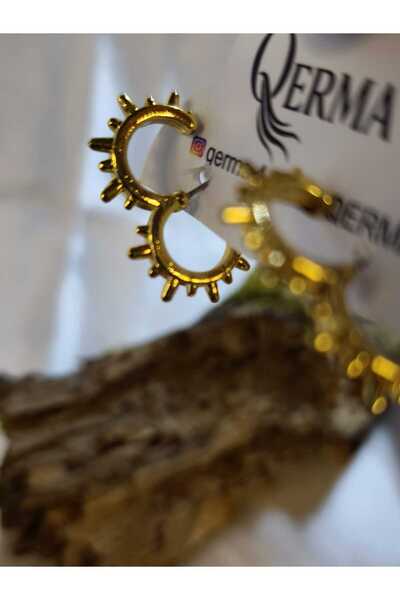 QERMA Steel Earrings Gold Earrings