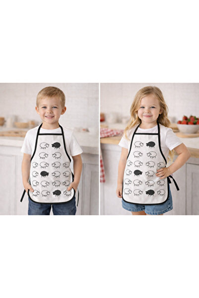 Lief Home Children's Kitchen Apron for Ages 3-5 35X50 cm – Waterproof, Stain-...