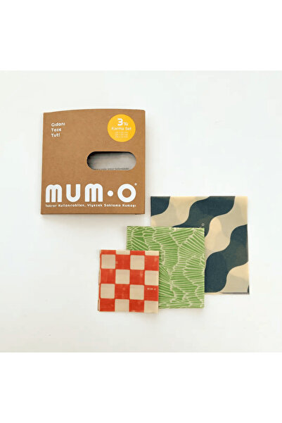 MUMO 3-Piece Mixed Set Terra - Reusable Waxed Food Storage Fabric