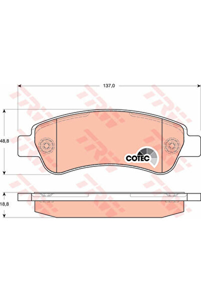 TRW Set plăcuțe de frână, frână cu disc GDB1682