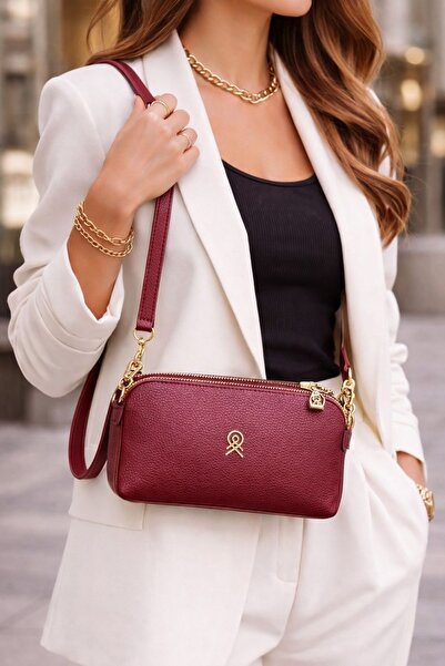 El&Ba çanta El&ba Kadın Mini Omuz & Çapraz Çanta – Fermuarlı, Çok Bölmeli