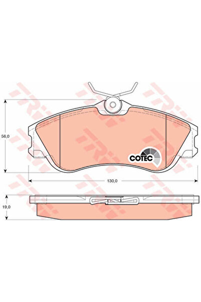 TRW Set plăcuțe de frână, frână cu disc GDB1295