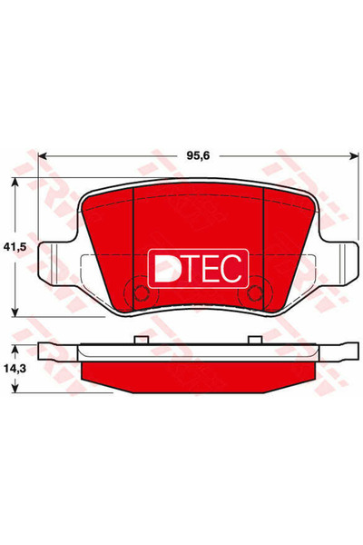 TRW Set plăcuțe de frână, frână cu disc GDB1481DTE