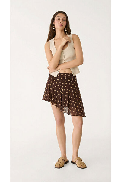 Babushka Brown Polka Dot Tulle Skirt