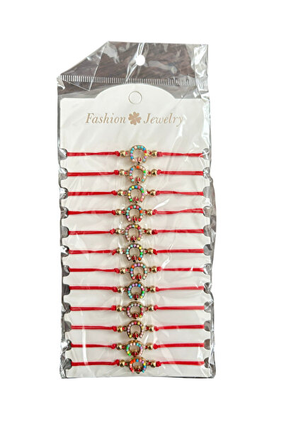 Delvio Set of 12 Martisor Bracelets Horseshoe Pattern