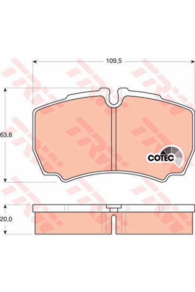 TRW Σετ τακάκια φρένων, δισκόφρενο Gdb1535 Iveco Daily III Bus/Daily III Αμάξ...