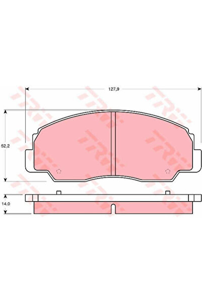 TRW Set plăcuțe Frana, Frana Disc Gdb1134 Daihatsu Feroza Hard Top/Feroza Sof...