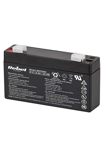 Rebel 6V 1.3Ah Gel Lead VRLA Power Battery