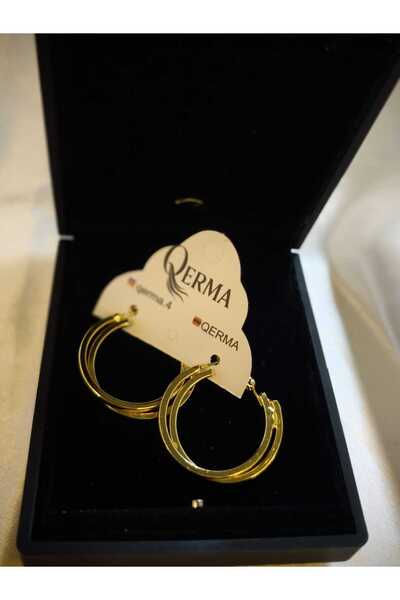 QERMA Steel Earrings Gold Earrings