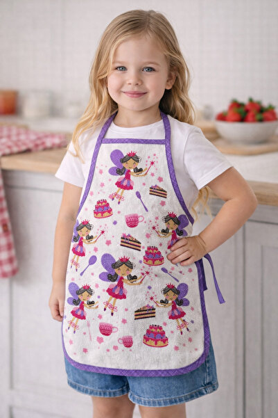 Lief Home Children's Kitchen Apron for Ages 3-5 35X50 cm – Waterproof, Stain-...