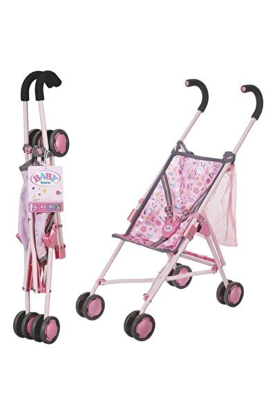 BABY born Çantalı Katlanabilir Bebek Arabası Emniyet Kemerli Bebek Dahil Deği...