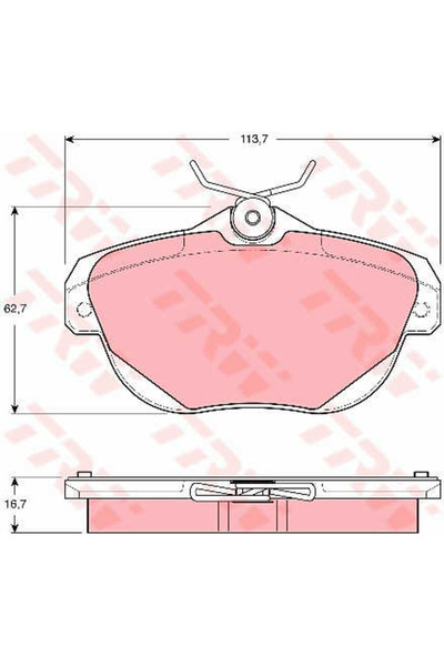 TRW Brake Pad Set, disc brake GDB1664