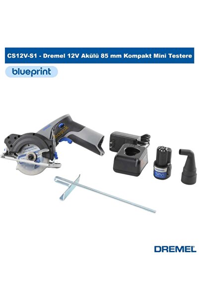 Dremel CS12V-S1 12V Akülü 85 mm Kompakt Mini Testere | Lazer Kılavuzlu USB-C