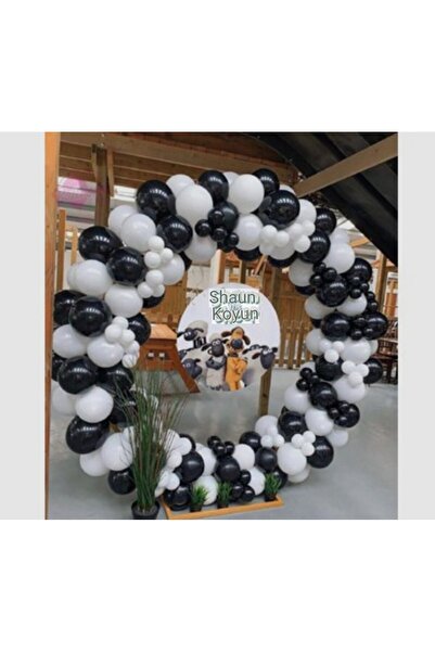 Parti Düşleri Siyah Beyaz Balon Seti