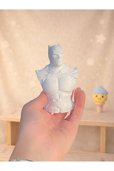 colorbuddie Batman Büstü Boyanabilir Beton Tozu Dekoratif Obje Süper Kahraman...