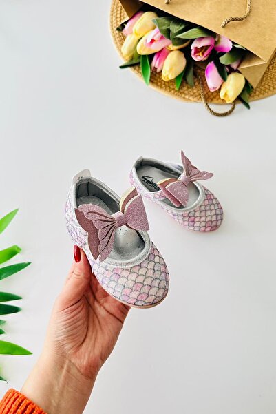 Minigimin Cicileri Balerini pentru fetițe cu model strălucitor și fundă siren...