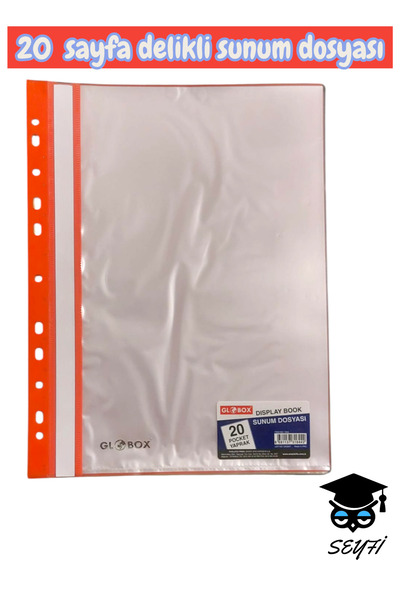 SEYFİKİRTASİYE 20-сторінковий файл для презентацій з отворами, формат А4