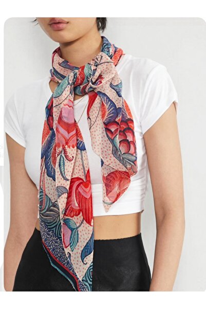 quella atelier Colorful Patterned Scarf