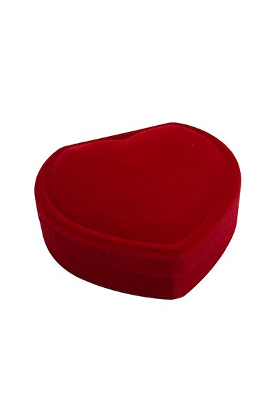 Flippy Set of 12 Jewelry Boxes, Flippy, Heart Shape, Velvet Velvet Exterior, ...