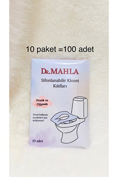MAHLA 10 Packs - 100 Pieces - Toilet Seat Cover Seyahet Size - Disposable - W...