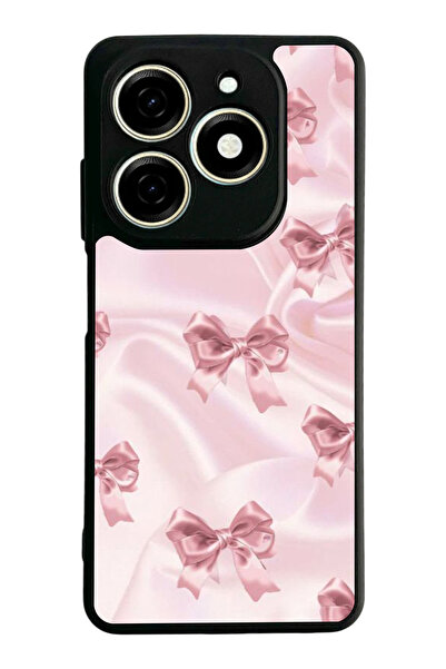 TECNO Spark 20 / 20C Compatible Printed, Matte Black, Soft Silicone, Protecti...