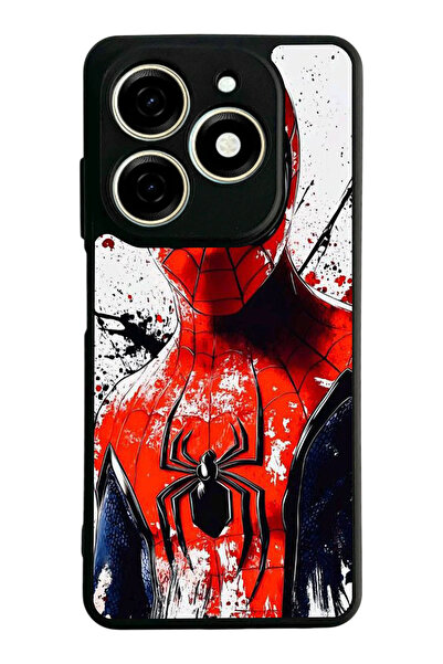 Aksel Kılıf غطاء حماية متوافق مع هاتف Infinix Smart 8 Pro، مطبوع، أسود غير لا...