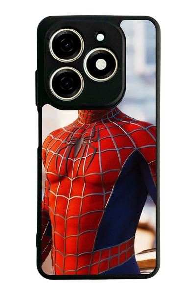 TECNO غطاء متوافق مع Spark 20 / 20C، مطبوع، أسود غير لامع، سيليكون ناعم، واقي...