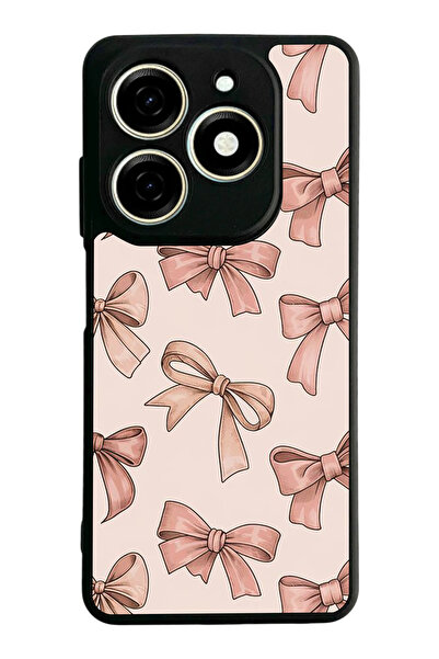 TECNO Spark 20 / 20C Compatible Printed, Matte Black, Soft Silicone, Protecti...