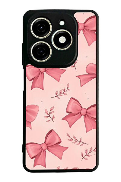 TECNO Spark 20 / 20C Compatible Printed, Matte Black, Soft Silicone, Protecti...