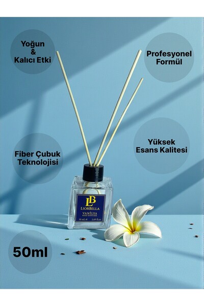 LiorBella | Uzun Süre Kalıcı Vanilya Bambu Difüzör | Doğal Esanslı Ev & Ofis ...