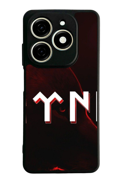 TECNO Spark 20 / 20C Compatible Printed, Matte Black, Soft Silicone, Protecti...