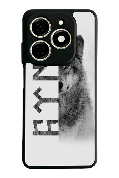 Aksel Kılıf Infinix Smart 8 Pro Compatible Printed, Matte Black, Soft Silicon...