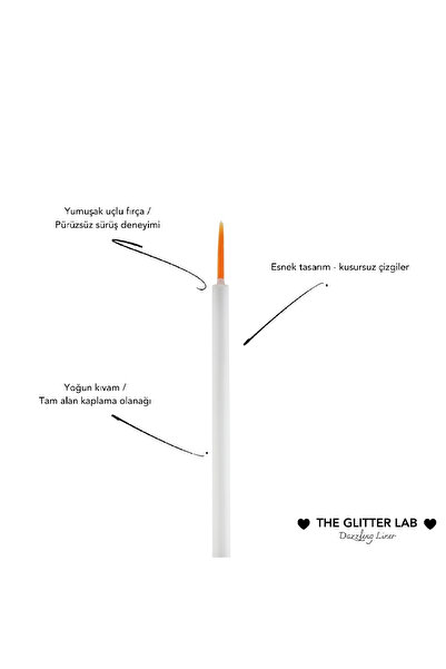 The Glitter Lab 2li Simli Likit Eyeliner | Dazzling Liner Seti NO 2