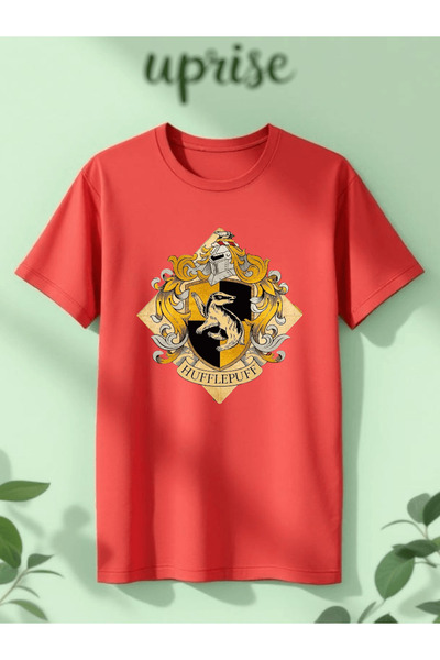 Vordevia Hufflepuff Printed Cotton Oversize T-Shirt