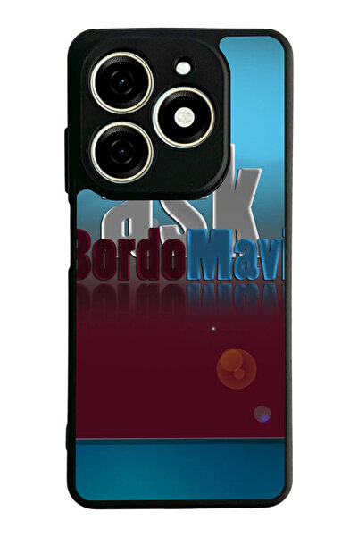 TECNO Spark 20 / 20C Compatible Printed, Matte Black, Soft Silicone, Protecti...