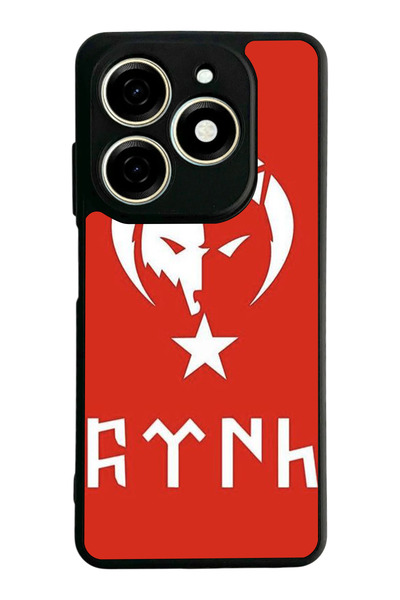 TECNO Spark 20 / 20C Compatible Printed, Matte Black, Soft Silicone, Protecti...