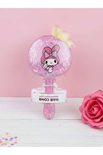 Meyra Accessories مشط سانريو كاواي ماي ميلودي مع مشط صغير من الترتر اللامع، م...