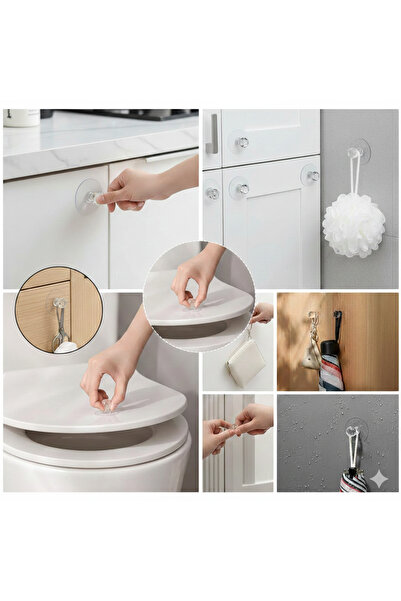 CPAZH Co. 1'li Yapışkanlı Kristal Dolap Kulp ve Çekmece Tutacağı – Matkap Ger...