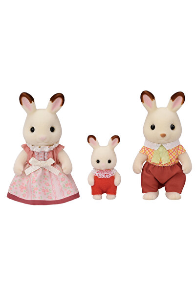 SYLVANIAN FAMILIES FIGURINE - TRIO DE FAMILIE CU IEPURAȘI DE CIOCOLATĂ