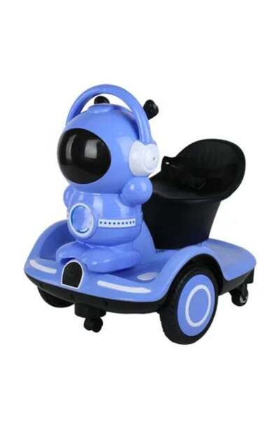 PUKON Electric color ride-on astronaut toy with LED lights and music