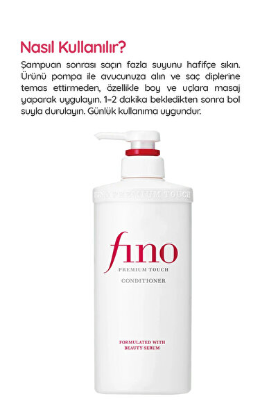 Fino Saç Bakım Kremi 550 ml: Premium Touch Conditioner