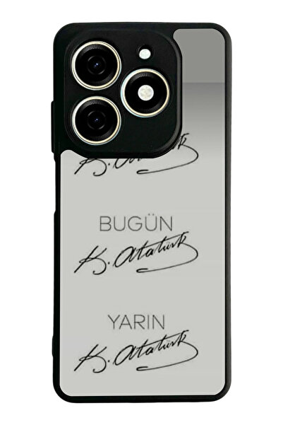 TECNO Spark 20 / 20C Compatible Printed, Matte Black, Soft Silicone, Protecti...