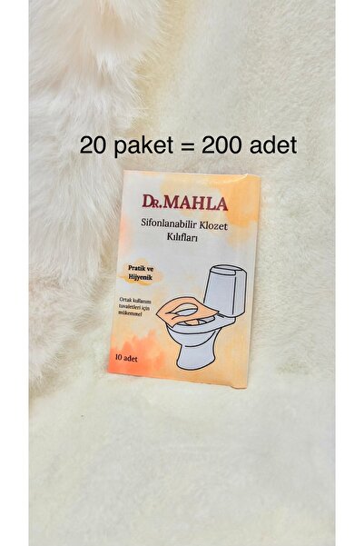 MAHLA 20 Packs - 200 Pieces - Toilet Seat Cover Seyahet Size - Disposable - W...
