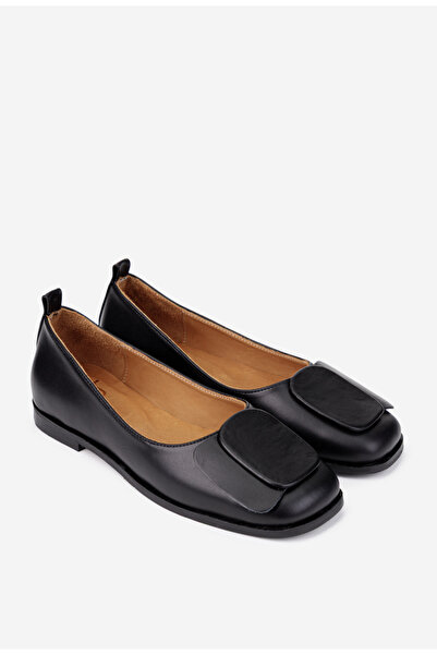 Dasha NUR women's shoes made of black genuine Leather with ornament 41