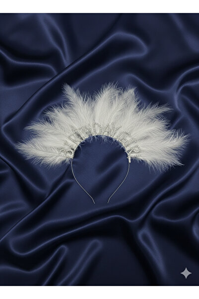 GOLDCENTER Ασημί Χρώμα Μεταλλική Πέτρα Φτερωτή Κορώνα Γενεθλίων με Γραπτή Επι...