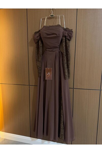 LAYAL DRESSES brown tulip dress