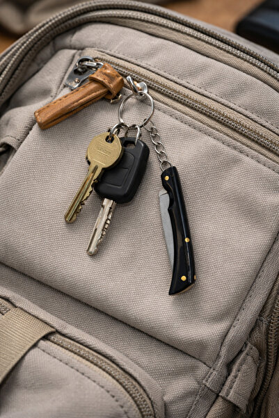 seymenbıçakçılık Mini Keychain Design Folding Knife – Gift Collection Item